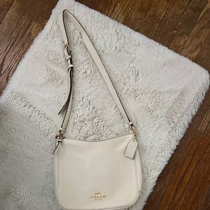 Coach Cream Leather Shoulder Bag